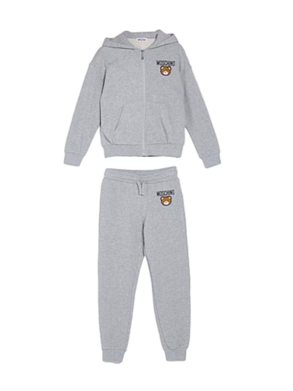 Moschino Kids Grey Tracksuit Teddy Patch - Size 5
